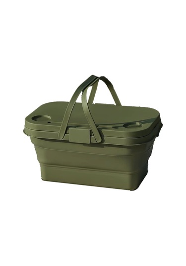 Xiaaokeji Katlanabilir Depolama Sepeti Seti, Wilderness Sailor Piknik Sepeti B Yeşil