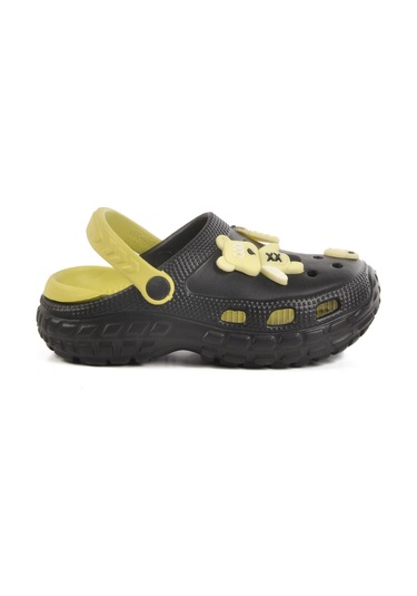 Siyah Eva Hafif Unisex Çocuk Sabo Terlik 960 P-f Siyah