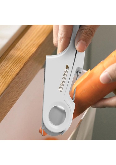 Çok İşlevli Manuel Sarımsak Pres Makinesi Ev Tipi Manuel Sarımsak Ezici Zencefil Sarımsakbeyaz Siyah