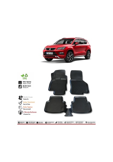 Seat Ateca 2024 Model 4d Havuzlu Paspas