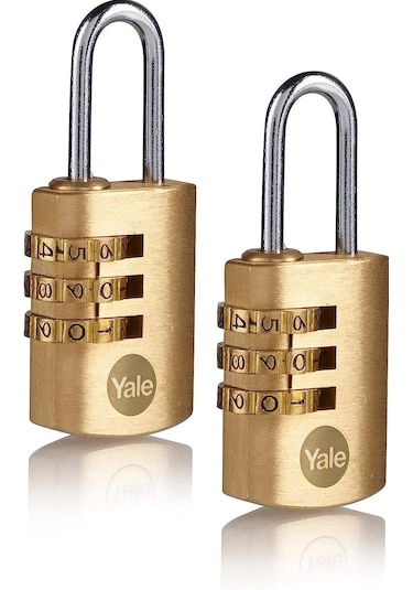 Yale 22 Mm Şifreli Pirinç Asma Kilit 2 Li