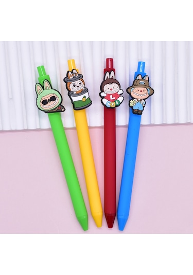 Labubu Yaratıcı Kırtasiye Siyah İmza Kalemi 21 Sarı