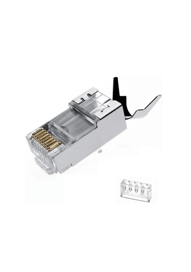 Cat7 Ez Rj45 Plug Konnektör Ve Boot 100 Adet Paketli