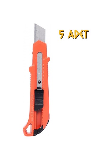 Kupa Alüminyum Kırmızı Pro Maket Bıçağı Falçata - 5 Adet
