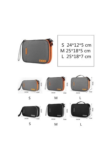 Sones Çok İşlevli Kulaklık Şarj Cihazı Veri Kablosu Saklama Çantası Taşınabilir Güç Paketi, Boyutlar: U, 25 X 18 X 7 Cm Diğer