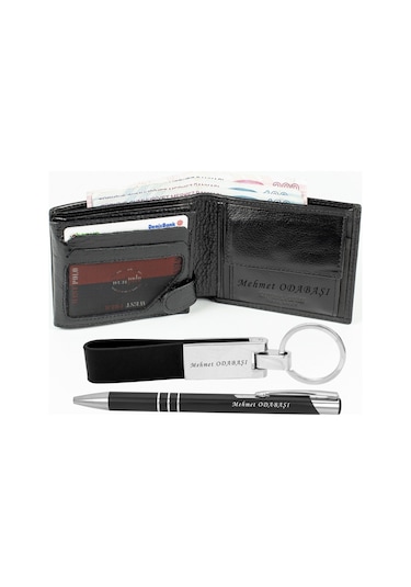 Isme Özel Westpolo Deri Erkek Cüzdan