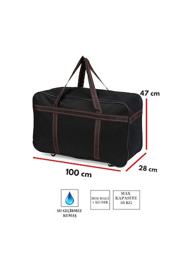 Battal Boy Hafif Tekerlekli Seyahat Hurç Çanta