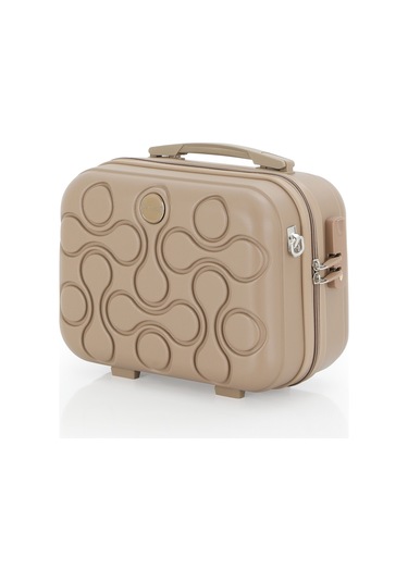 Mçs Polipropilen 3lü Valiz Seti Büyük & Kabin & Makyaj V376 S23sy1000053-set 00026 Şampanya