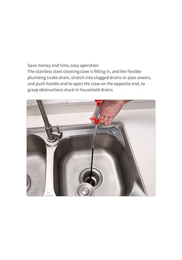 Yuntech01 Ev İçin Bıçaklı Kanal Açıcı, 1.6m Esnek Tel, Tuvalet Lavabo Mutfak Tıkanıklık Tamiri Araçları Diğer