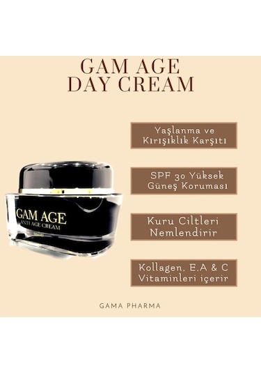 Gam Karşıtı Gündüz Bakım Kremi SPF30 50 ML
