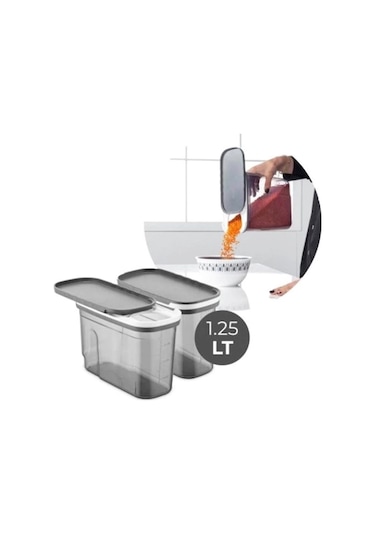 Foly Life Kızaklı Kapaklı Saklama Kabı 1.2 Lt