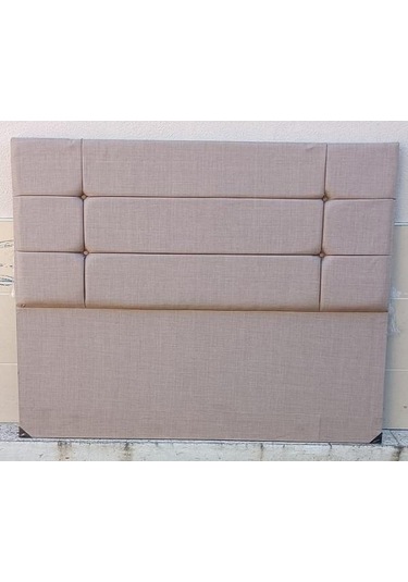 Başlık Dk Çift Kişilik 160'lık Model Dilimli Kareli Sütlü Kahve Keten Kumaş Elyapm