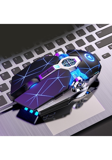 Yındıao 3200dpı 4 Modlu Ayarlanabilir 7 Tuşlu Rgb Işık Kablolu Oyun Mekanik Fare, Stil: Sessiz Sürüm Siyah Diğer