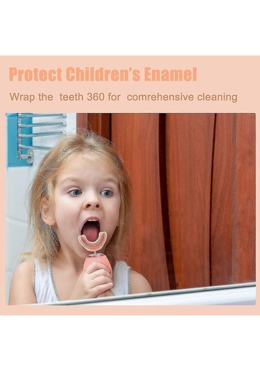 U Şekilli Elektrikli Diş Fırçası, Çocuklar İçin Otomatik Zamanlayıcılı Diş Fırçası, Ultrasonik Otomatik Diş Fırçaları