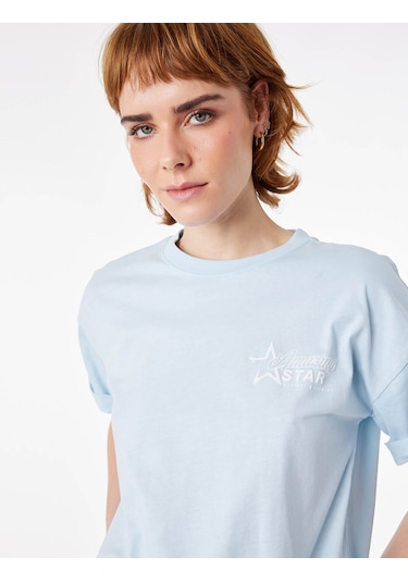 Koton 26yy59000114 Mavi Kadın T-shirt 6sal10080ık Mavi