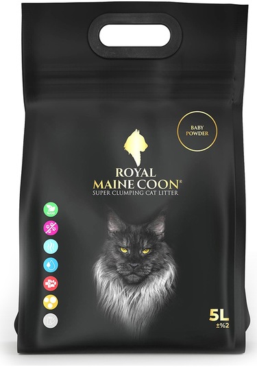 Royal Maine Coon Bebek Pudrası Kokulu Perlit Kedi Kumu 5 L