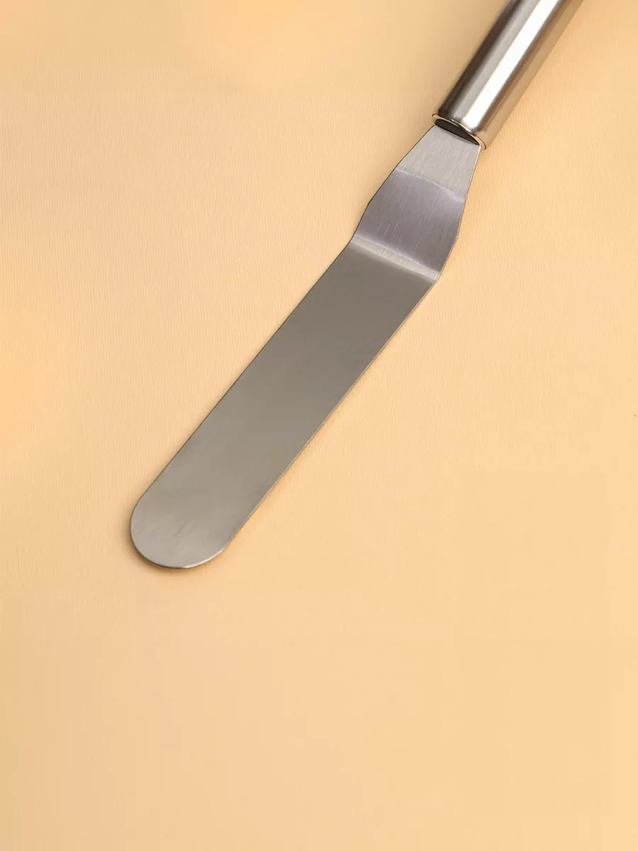 Dolana Pasta İçin Kâğıt Hamuru Spatulası, Eğimli Palet 14,5 Cm 70348494 Gri