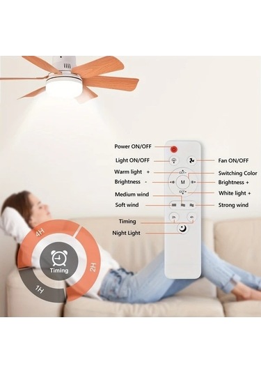 Fastbuy 3 Nesil Kare Bıçak Akıllı Fan Işık, Uzaktan Kumandalı, Çift Modlu Tavan Montajlı Aydınlatma