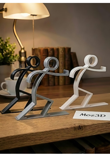 Stickman Figürlü Kitap Tutucu Modern Ve Eğlenceli Tasarım