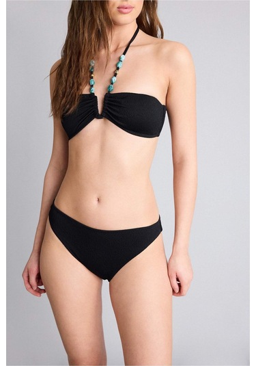 Defacto Regular Fıt Krinkıl Kumaş Bikini Alt G3772ax26smbk81 Siyah-bk81
