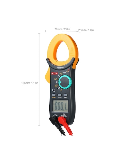 Njty Dijital Kelepçe Metre 4000 Ncv Testi İle Otomatik E4403