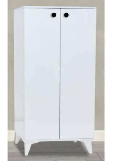 2 Kapılı Beyaz Orta Boy Çok Amaçlı Ayakkabılık Dolap Beyaz