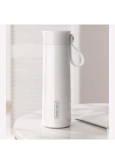 Fanjane Hatırlatıcı İçme Akıllı Termos Kupası White Pembe