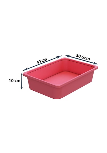 Montessori Oyuncak Dolabı Kutusu Saklama Kutusu Çocuklar İçin Aktivite Kutusu 6 Adet Pembe Pembe