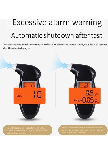 Dancemonkey Taşınabilir Alkolmetre, El Tipi Alcotest