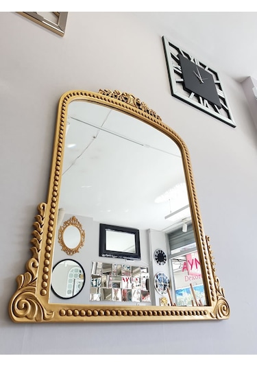 Ayna Denizi Lady Gold Model Altın Renk Dekoratif Ayna