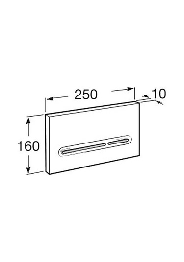 Roca Pl5.a Dual Gömme Rezervuar Kapak Krom A890199001 Krom