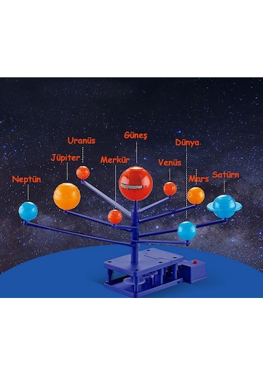 Güneş Sistemi Modeli Elektronik Projeksiyon Özellikli Öğrenci Modeli Demonte