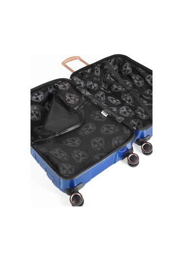 Ççs 5217 Kuru Kafa Polikarbon 3 Lü Valiz Seti-mavi Mavi