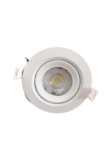 Rıo Led Spot 5W Cob Led Beyaz Kasa Yuvarlak Günışığı