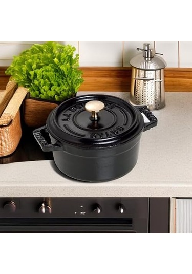 Staub 40500-101-0 Mini Güveç, Yuvarlak Kapaklı 10 Cm, 0,25 L, Ind Diğer