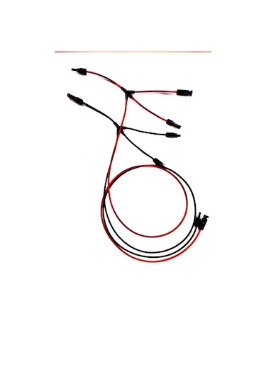 3 Lü Mc4 T Branç Solar Konnektör 3 İn 1 2 Metre Kablolu Paralel