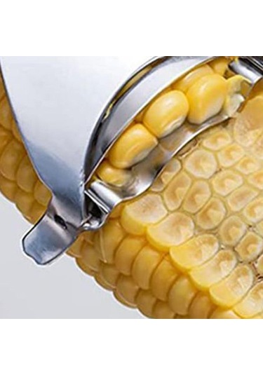 Homyl Mutfak Mısır Koçanı Striptizci Kesici Soyucu Harman Gümüş