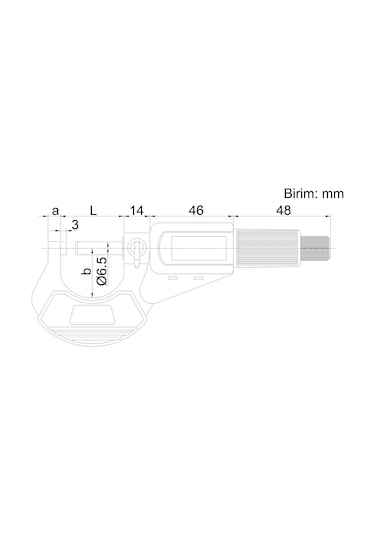 Insize 3109-100A Dijital Mikrometre