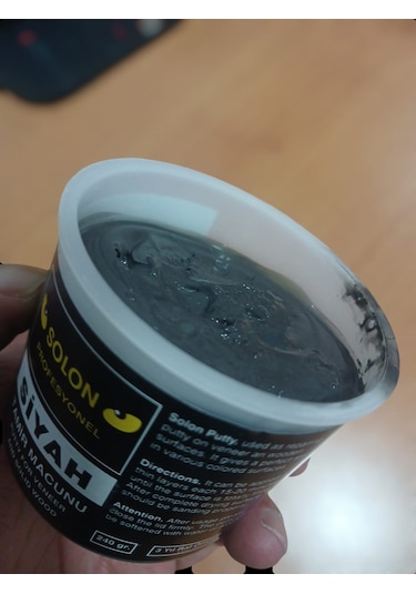 2 Adet Çok Amaçlı Ahşap Parke Masa Sehpa Çizik Çok Amaçlı Tamir Dolgu Macunu Siyah 240 Gr