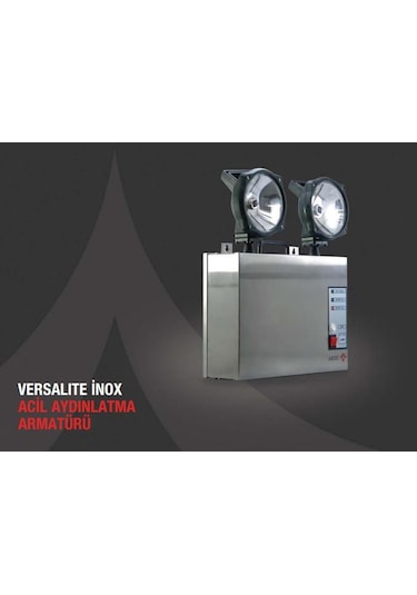 Arsel Versalite Inox VSI-2201-LED Acil Aydınlatma Armatürü Kesint Metalik