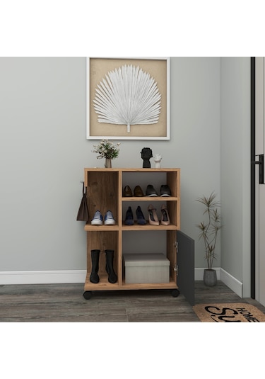 Arnetti Tekerlekli Rebusa Ayakkabılık, Atlantik Çam Antrasit Atlantik Çam - Antrasit