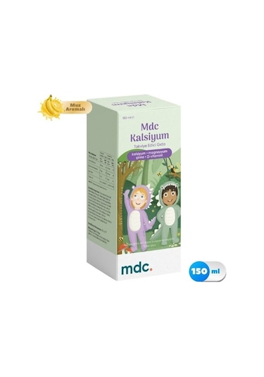 Mdc Kalsiyum Muz Aromalı Şurup 150 ML
