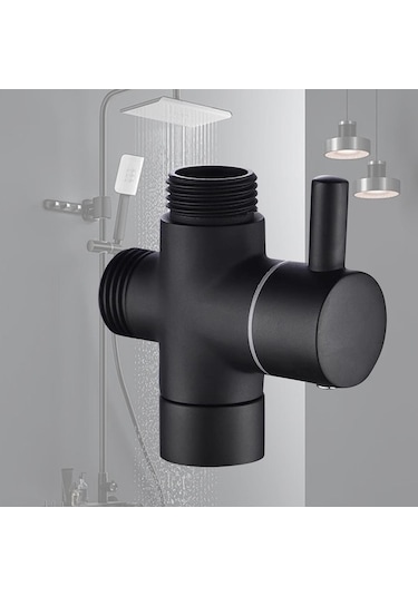 Pazly Suntek Duş Başlığı Yön Değiştirme 2x2x2 Cm Siyah - Pratik Ve Ayarlanabilir Siyah