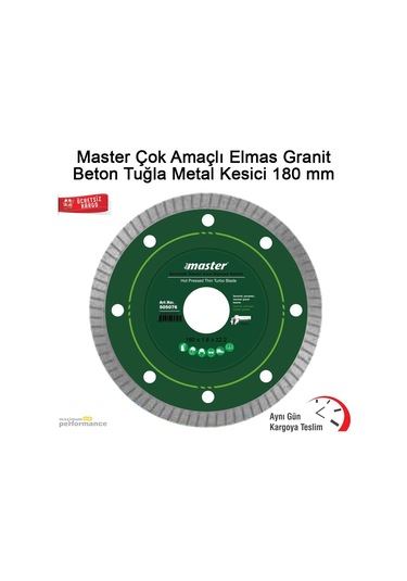 Master Seramik Granit Mermer Kesici İnce Hassas Kesim 180 Mm