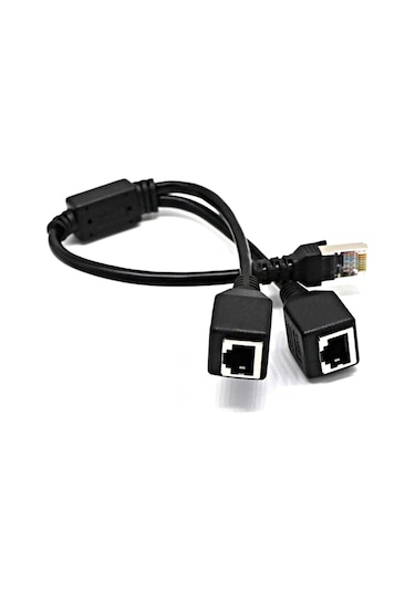 Dark RJ45 Ethernet LAN Genişletilmiş Splitter Kablosu