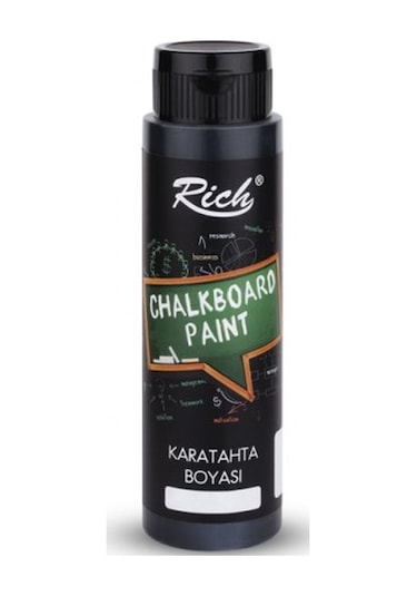 Rich Chalkboard Paint 500ml Kara Tahta Boyası Siyah / 09242 Diğer