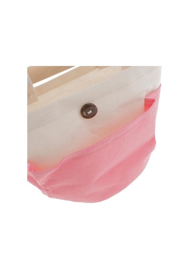 Trendooze Homyl Kumaş Saklama Çantası, Duvara Montajlı, Pembe Pembe