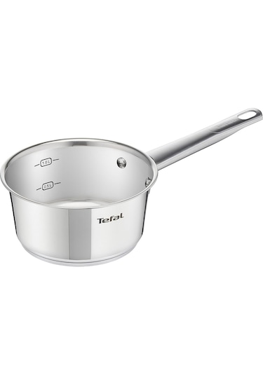 Tefal Simpleo B815S4 Tencere ve Tava Seti, 4 Parça, Paslanmaz Çelik/Siyah, 49.1 x 35.3 x 13.3 CM