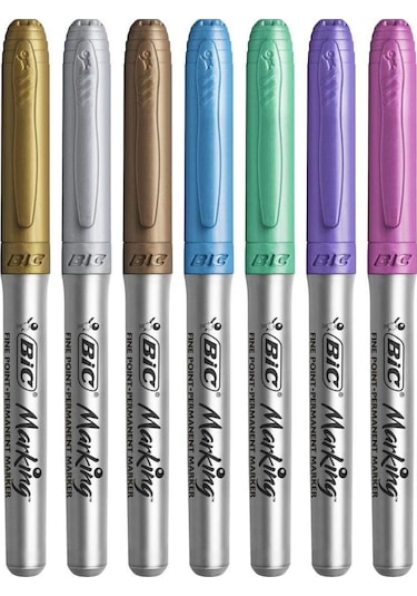Bic Marking Color Blister Metalik Renkler Keçeli Kalem 8'li