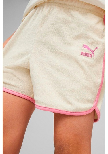 Puma Summer Camp Classıcs Çocuk Şort 62436487 Ekru